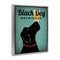 Stupell Industries Black Dog Brewing Antique Beer Sign Floating Frame Design By Ryan Fowler